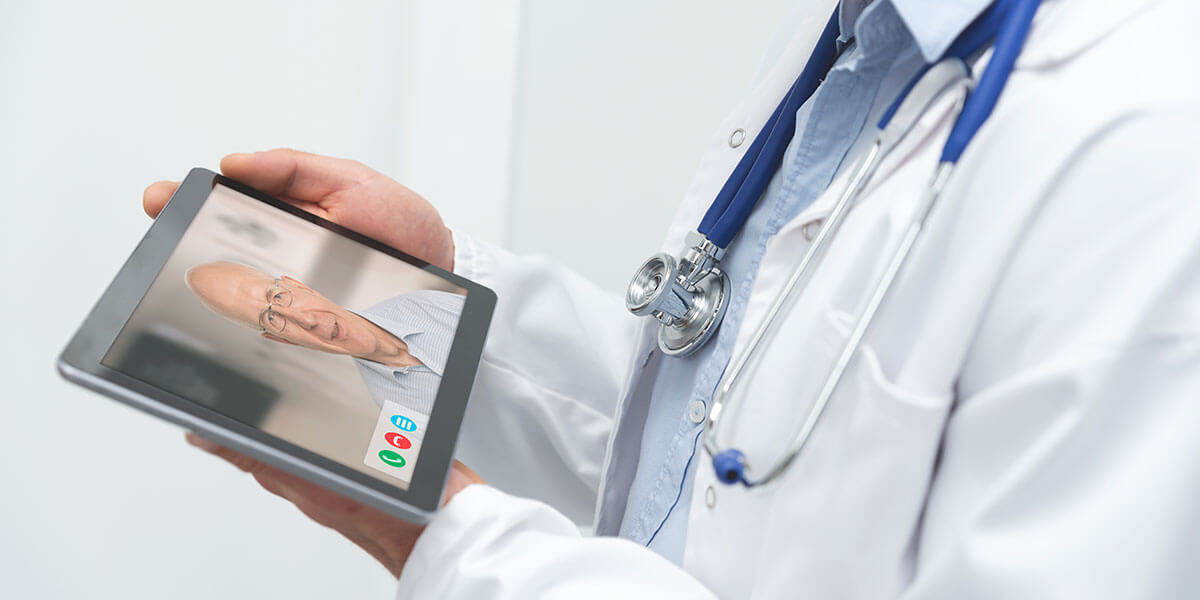 doctor holding an electronic tablet